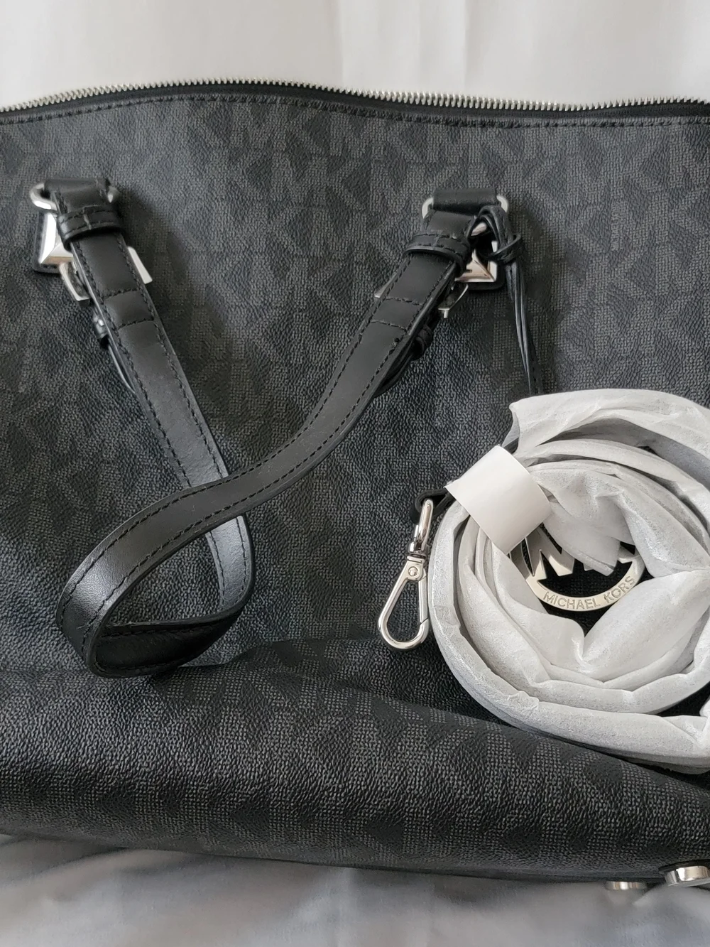 Michael Kors Black Signature Tote Bag